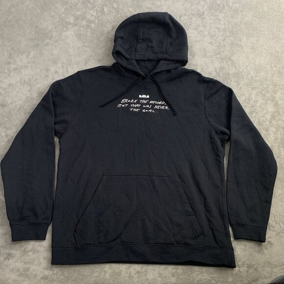 Nike Other - Nike Hoodie Mens XL LeBron James NBA Scoring Title Record Pullover Black Sweater